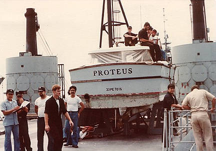Proteus AS-19 engineering on deck